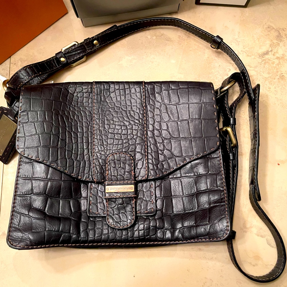 Adolfo Dominguez Responsible Leather Shoulder Bag